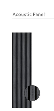Wall Panel 01B - Light Grey - Acoustic - 240cm - (1 pack / 4pcs)