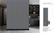 Wall Panel 01WH - Metallic Light Grey - Acoustic - 240cm - (1 pack / 4pcs)