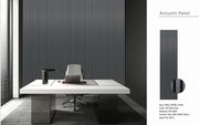Wall Panel 01WJ - Metallic Dark Grey - Acoustic - 240cm - (1 pack / 4pcs)