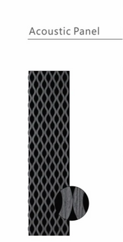 Wall Panel 03C - Dark Grey - Acoustic - 240cm - (1 pack / 4pcs)