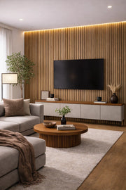 Wall Panel 04D - Dark Oak - Acoustic - 240cm - (1 pack / 4pcs)