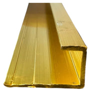 Aluminium End Strip - Gold - WP 05/07/11 - 300cm - (1 pack / 10pcs)