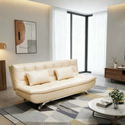 Kota leather Clic Clac Sofa Bed - Beige