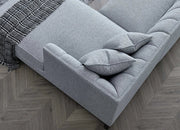 Duce Grey Chaise Sofa (Right)