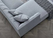 Duce Grey Chaise Sofa (Left)
