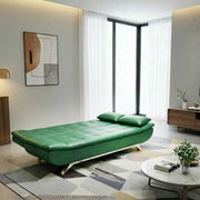 Kota leather Clic Clac Sofa Bed - Green