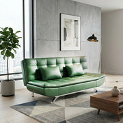 Kota leather Clic Clac Sofa Bed - Green