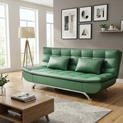 Kota leather Clic Clac Sofa Bed - Green