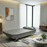 Kota leather Clic Clac Sofa Bed - Grey