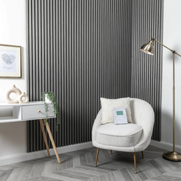 Quadrant Ash Grey Acoustic Wood Wall Panel - 240cm x 60cm