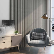Quadrant Ash Grey Acoustic Wood Wall Panel - 240cm x 60cm