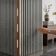 Wall Panel 63T Corner Strip - Walnut - PVC - 240cm - (1 pack / 10pcs)