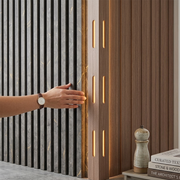 Wall Panel 63T Corner Strip - Walnut - PVC - 240cm - (1 pack / 10pcs)