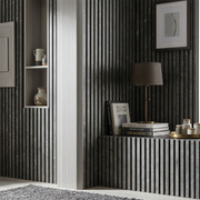 Wall Panel 63B Corner Strip - Grey - PVC - 240cm - (1 pack / 10pcs)