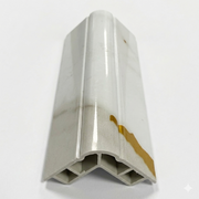 PVC Corner Strip - D Gold and White Marble - WP 07/11 - 240cm - (1 pack / 4pcs)