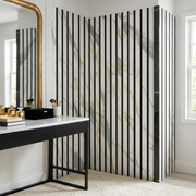 Wall Panel Trim A - WN Gold and Black Marble - WP 01/02 - 240cm - (1 pack / 10pcs)