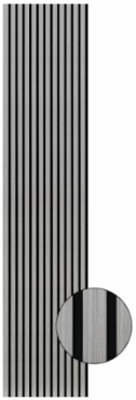 Wall Panel 02WB - Grey - Acoustic - 280cm - (1 pack / 3pcs)