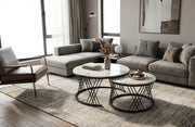 Magnum Nest Marble & Black Coffee Tables