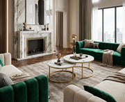 Delta Marble & Gold Nest Coffee Tables