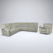 Excalibur Zero Gravity Power Recliner Corner Sofa