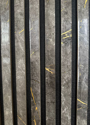Wall Panel 01WN - Gold and Black Marble - Acoustic - 240cm - (1 pack / 4pcs)