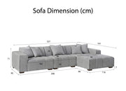 Stellar Corner Chaise Sofa (Right)
