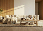 Choice Bubble Chaise Sofa (Left) in Beige or Grey