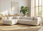 Choice Bubble Chaise Sofa (Left) in Beige or Grey
