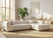 Choice Bubble Chaise Sofa (Right) in Beige or Grey