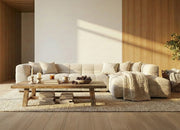 Choice Bubble Chaise Sofa (Right) in Beige or Grey