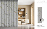 Wall Panel 01WX - Gold and White Marble - Acoustic - 240cm - (1 pack / 4pcs)
