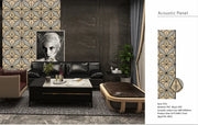 Wall Panel 010B - Antique Metallic Gold - Acoustic - 240cm - (1 pack / 4pcs)