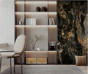 Wall Panel 011C - Gold and Black Marble - Wall Board - 240cm - (1 pack / 2pcs)