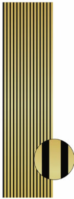 Wall Panel 01G - Shiny Gold - Acoustic - 240cm - (1 pack / 4pcs)