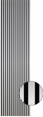 Wall Panel 01S - Shiny Silver - Acoustic - 240cm - (1 pack / 4pcs)