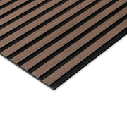 Quadrant Walnut Acoustic Wood Wall Panel - 240cm x 60cm