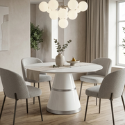 Riviera Extendable Round Ceramic Dining Table