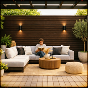 Wall Panel 87D - Dark Brown - Outdoor - 290cm - (1 pack / 6pcs)