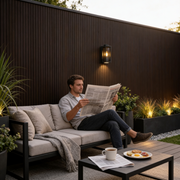 Wall Panel 83D - Dark Brown - Outdoor - 180cm/290cm - (1 pack / 6pcs)