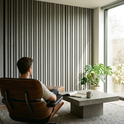 Wall Panel 04B - Light Grey - Acoustic - 240cm - (1 pack / 4pcs)