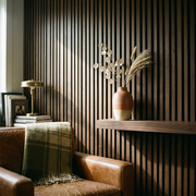 Wall Panel 04T - Walnut - Acoustic - 240cm - (1 pack / 4pcs)