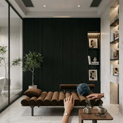 Wall Panel 82E - Black - Seamless - 240cm - (1 pack / 12pcs)