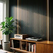 Wall Panel 01E - Black - Acoustic - 240cm - (1 pack / 4pcs)