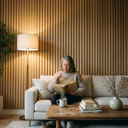 Wall Panel 01P - Teak Oak - Acoustic - 240cm - (1 pack / 4pcs)