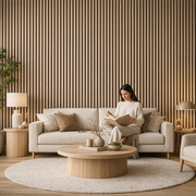 Wall Panel 01P - Teak Oak - Acoustic - 240cm - (1 pack / 4pcs)