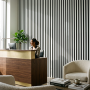 Wall Panel 01WW - White - Acoustic - 240cm - (1 pack / 4pcs)